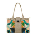 Beige Double Handle Large Bag Garden
