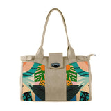 Beige Double Handle Large Bag Garden - CANVAEGYPT