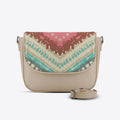Beige Messenger Crossbody Arrows