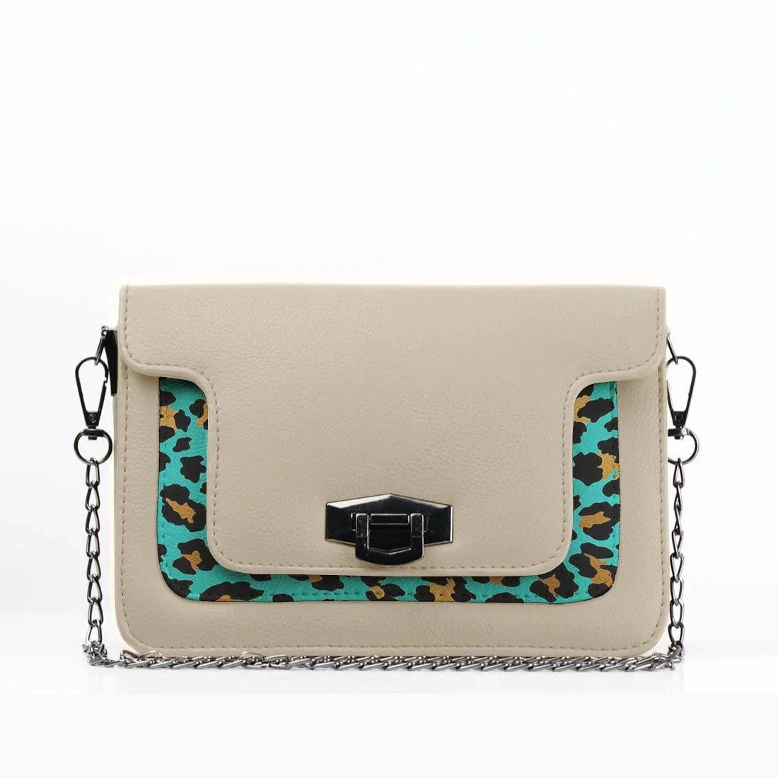 Beige Mini Embossed Chain Bag Creative Skin - CANVAEGYPT