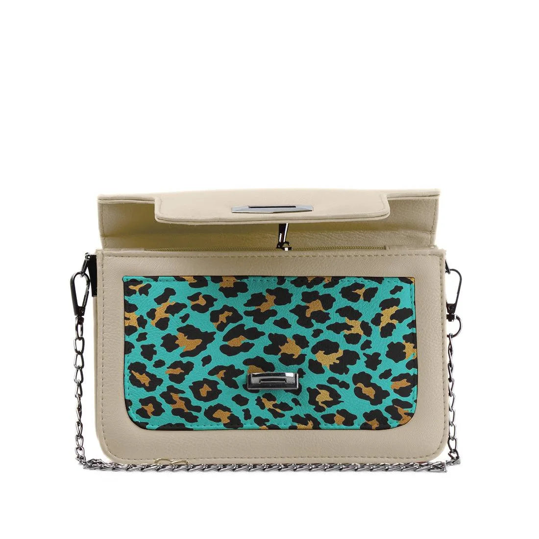 Beige Mini Embossed Chain Bag Creative Skin - CANVAEGYPT