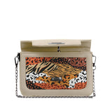 Beige Mini Embossed Chain Bag Skins - CANVAEGYPT