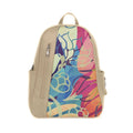 Beige Mixed Backpack Sea herbs