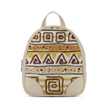 Beige O Mini Backpacks African