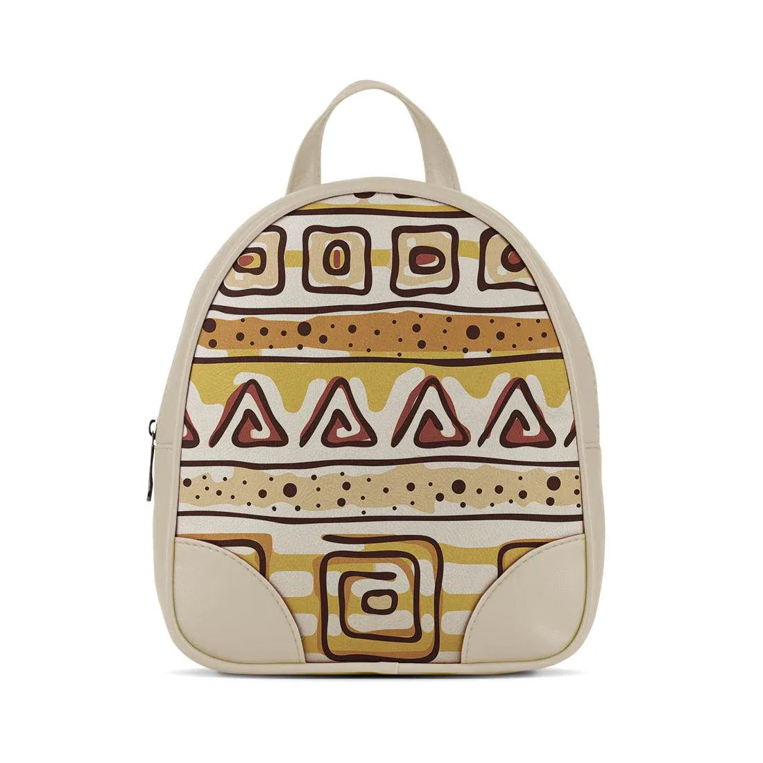 Beige O Mini Backpacks African - CANVAEGYPT