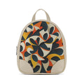 Beige O Mini Backpacks Flowary Loop