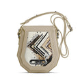 Beige Polygon Crossbags Left