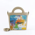 Beige Top Handle Handbag Paint
