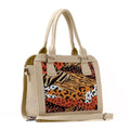 Beige Travel Hobo Bag African Skin