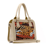 Beige Travel Hobo Bag African Skin - CANVAEGYPT