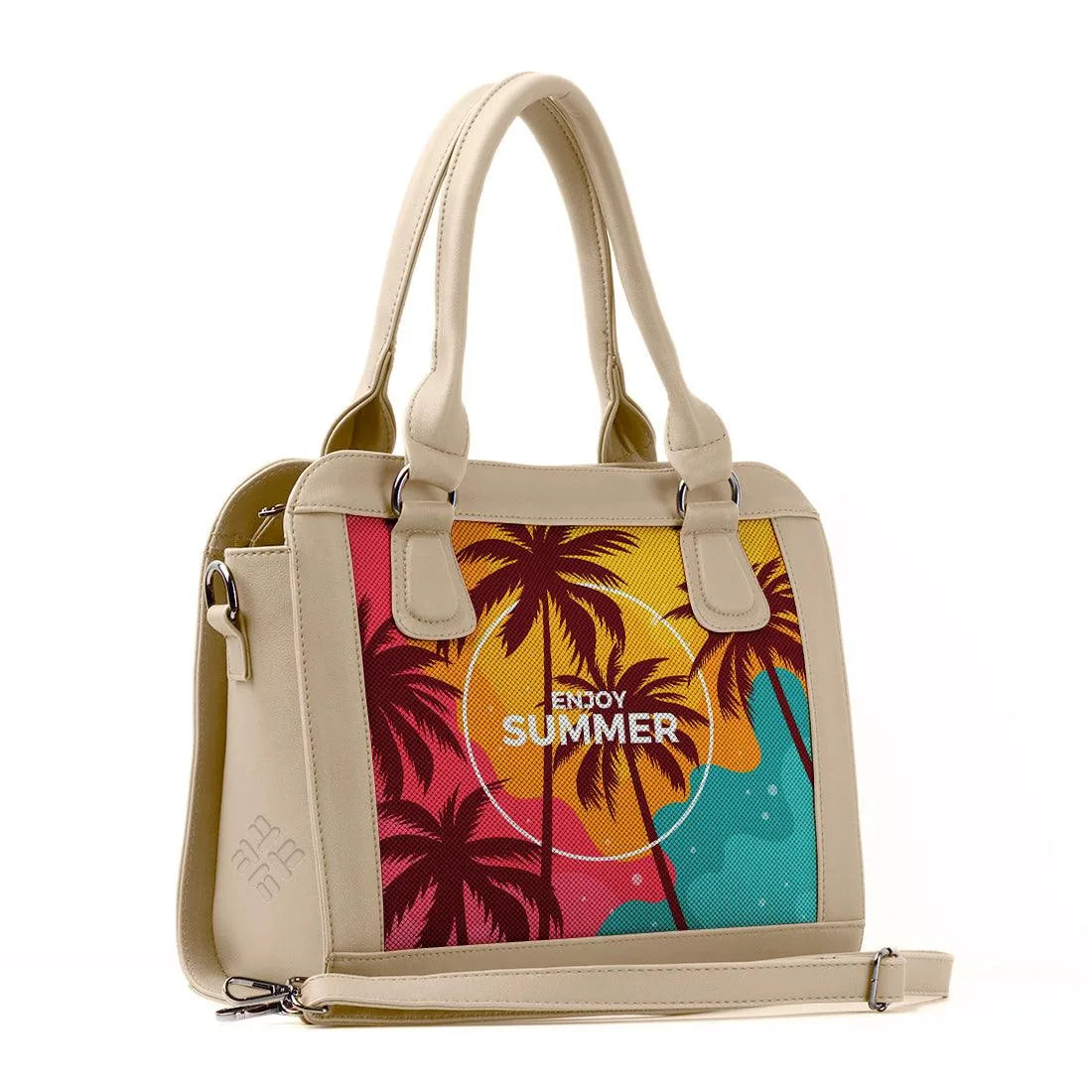Beige Travel Hobo Bag Enjoy Summer - CANVAEGYPT