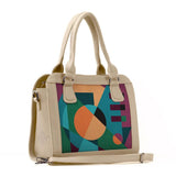 Beige Travel Hobo Bag Geo - CANVAEGYPT