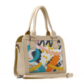 Beige Travel Hobo Bag Paint
