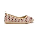Beige Voyage Round Toe Dot - CANVAEGYPT