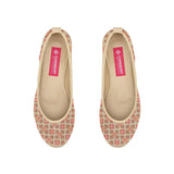 Beige Voyage Round Toe Flower - CANVAEGYPT
