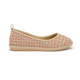 Beige Voyage Round Toe Flower - CANVAEGYPT