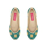 Beige Voyage Round Toe Greeny - CANVAEGYPT