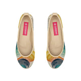 Beige Voyage Round Toe Scribbles - CANVAEGYPT