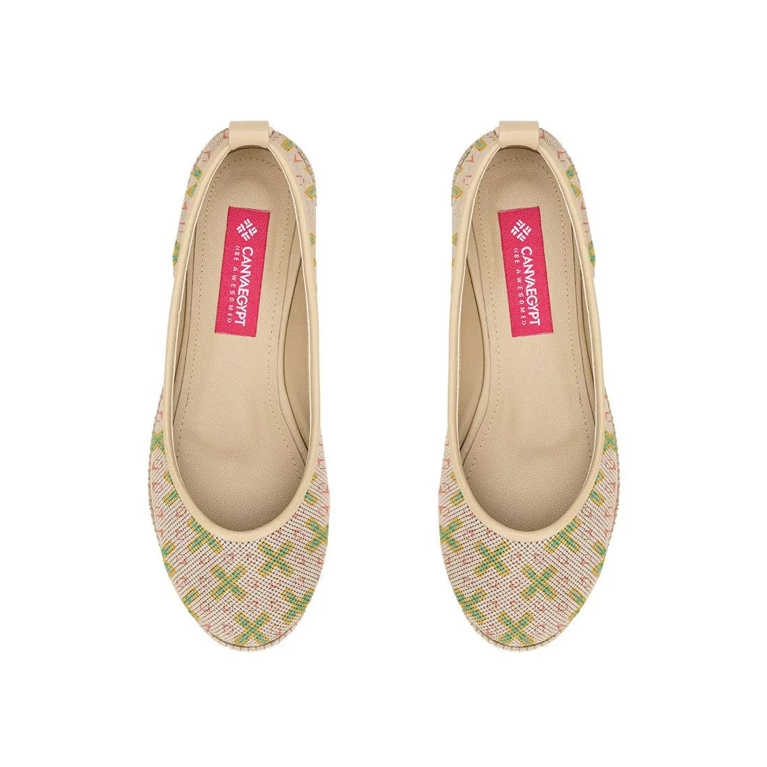 Beige Voyage Round Toe Simple - CANVAEGYPT
