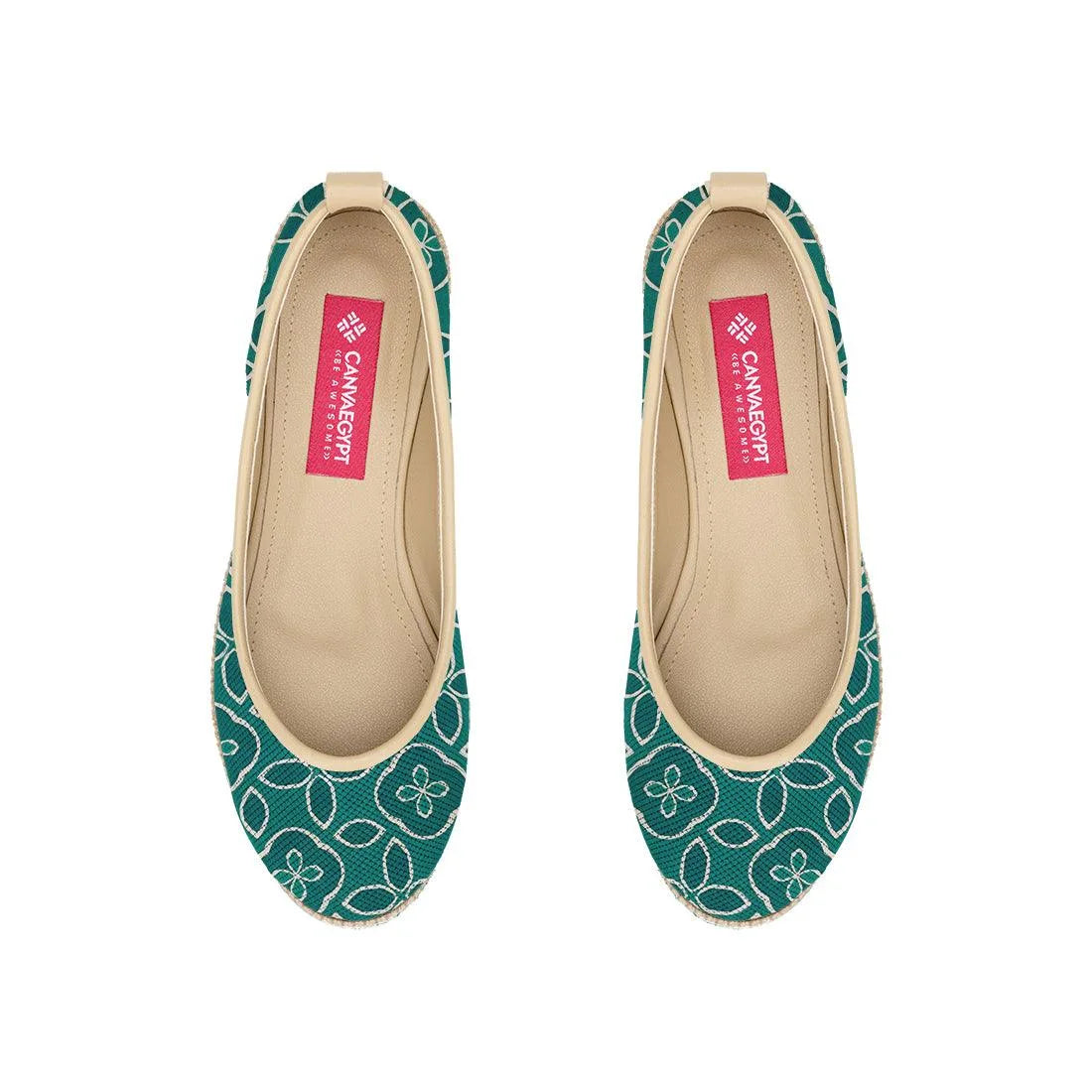 Beige Voyage Round Toe Structures - CANVAEGYPT