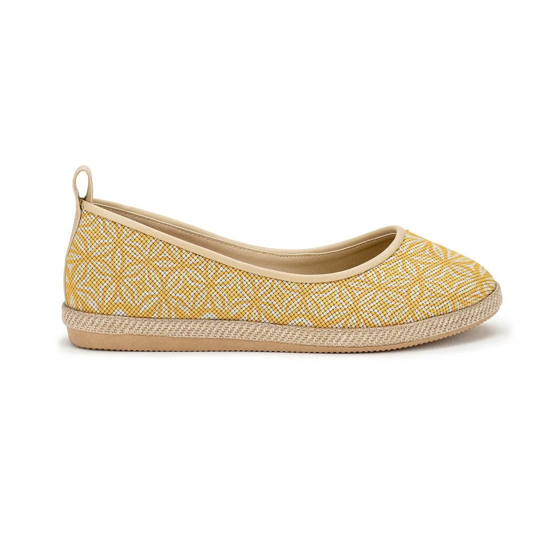 Beige Voyage Round Toe Yellow - CANVAEGYPT