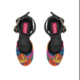 Black Chunky Sandal Blossom - CANVAEGYPT
