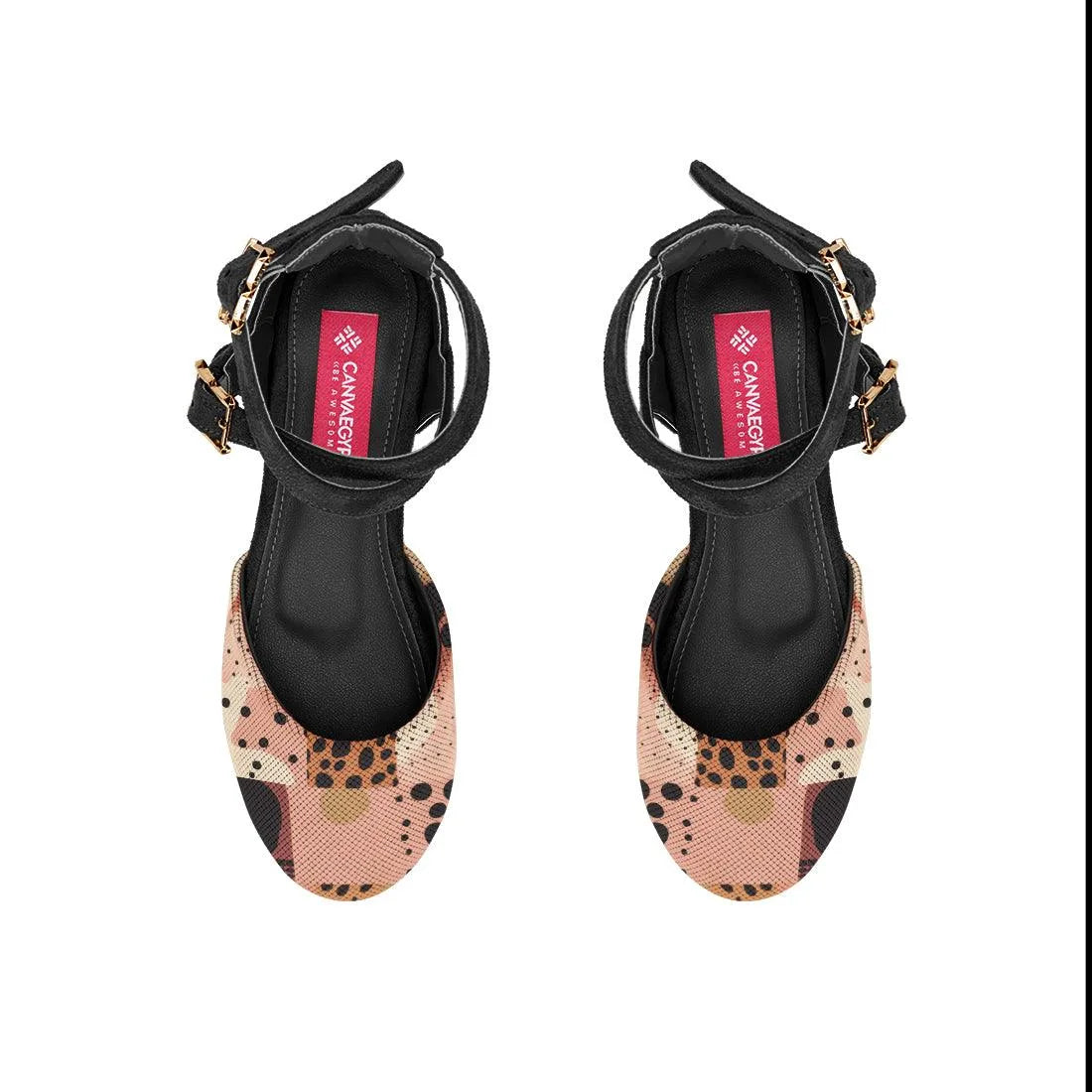 Black Chunky Sandal Dots - CANVAEGYPT