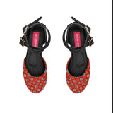 Black Chunky Sandal Red Sectors - CANVAEGYPT