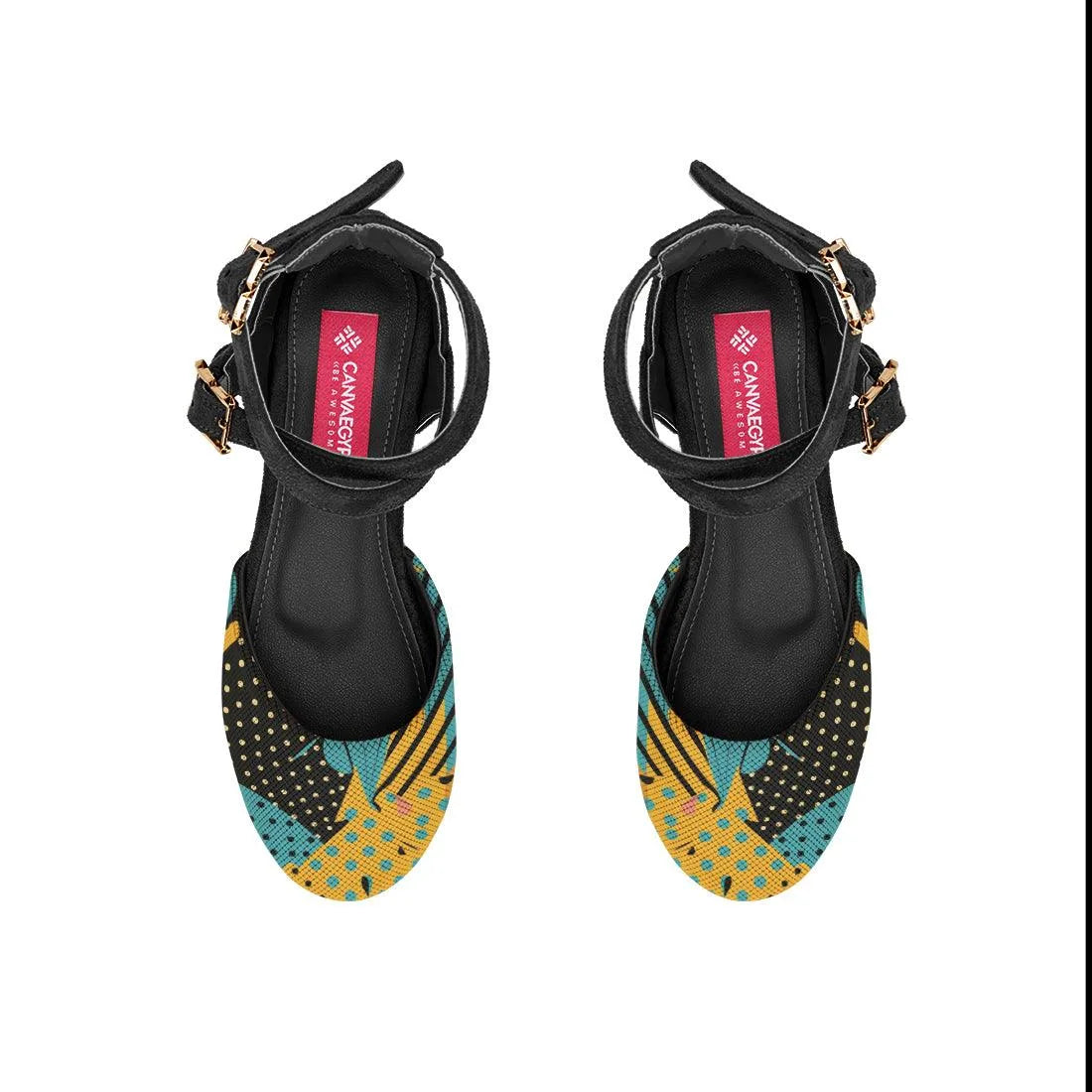 Black Chunky Sandal Scrap - CANVAEGYPT