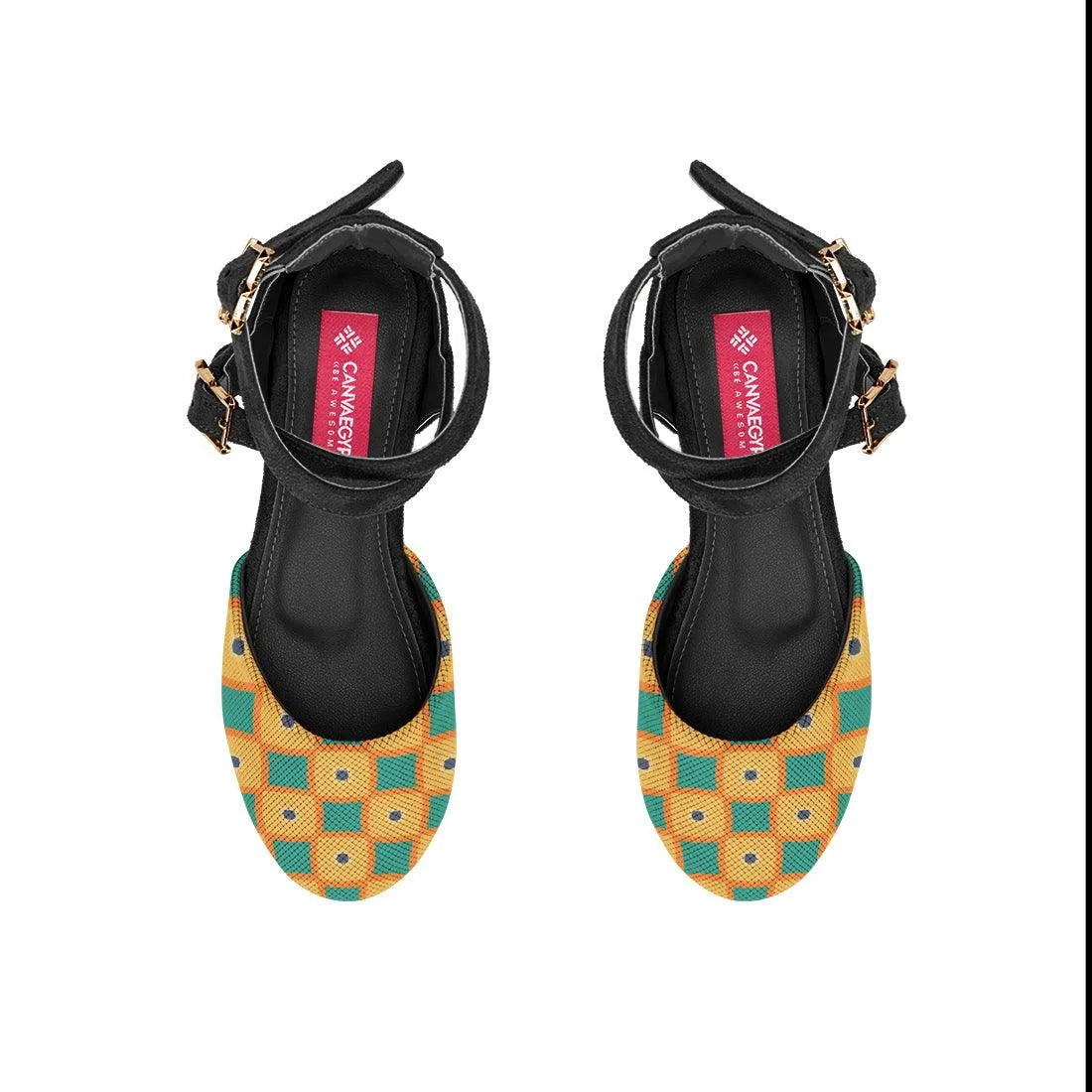 Black Chunky Sandal Segments - CANVAEGYPT