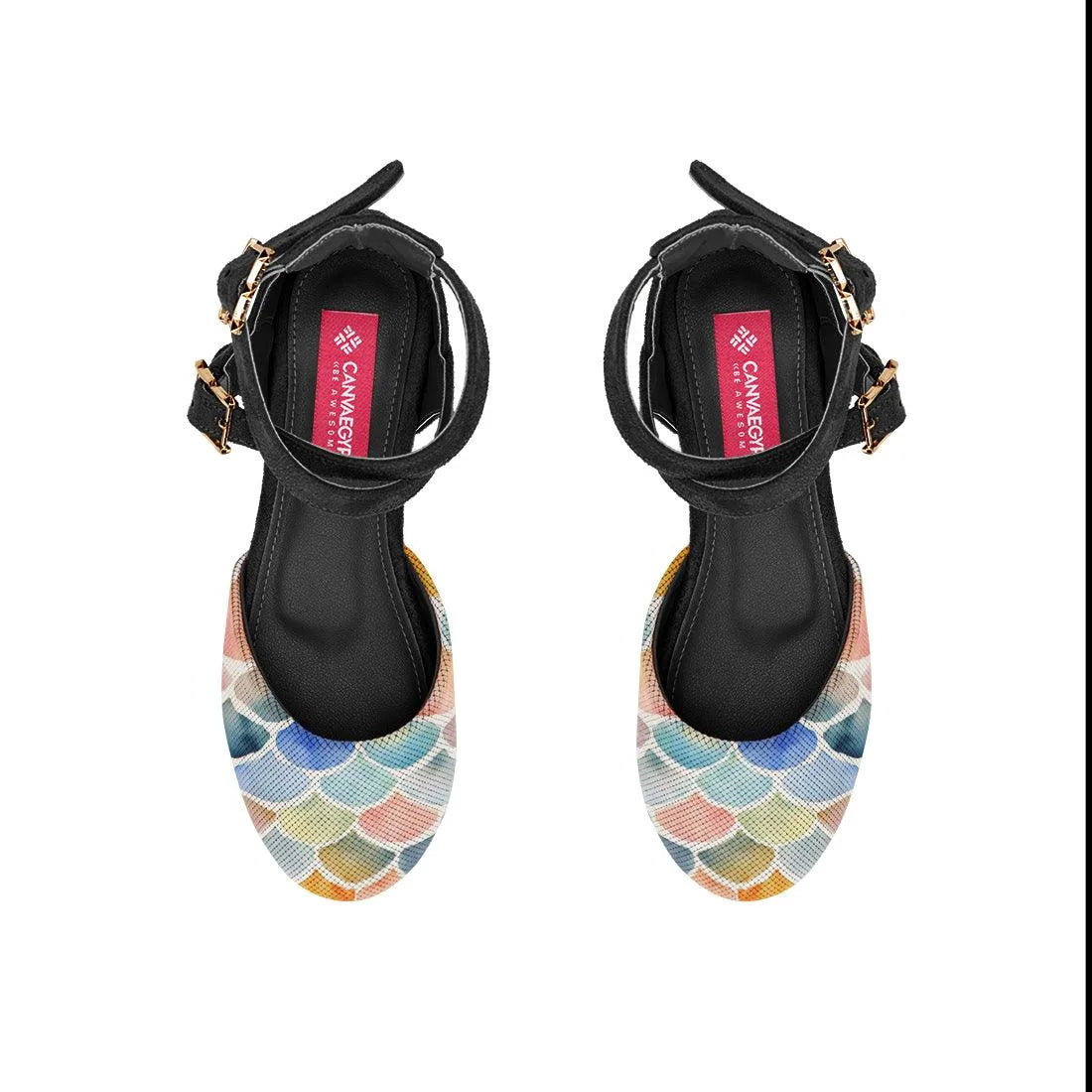 Black Chunky Sandal Shine - CANVAEGYPT