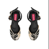 Black Chunky Sandal Short Leaf - CANVAEGYPT