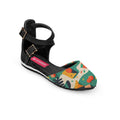 Black Chunky Sandal Texture