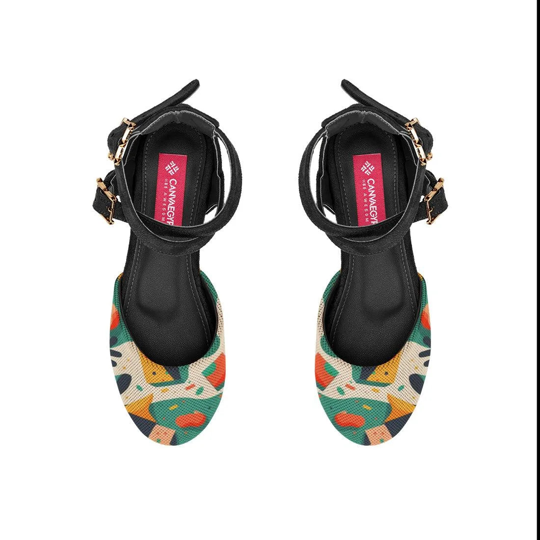 Black Chunky Sandal Texture - CANVAEGYPT