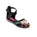 Black Chunky Sandal Waves