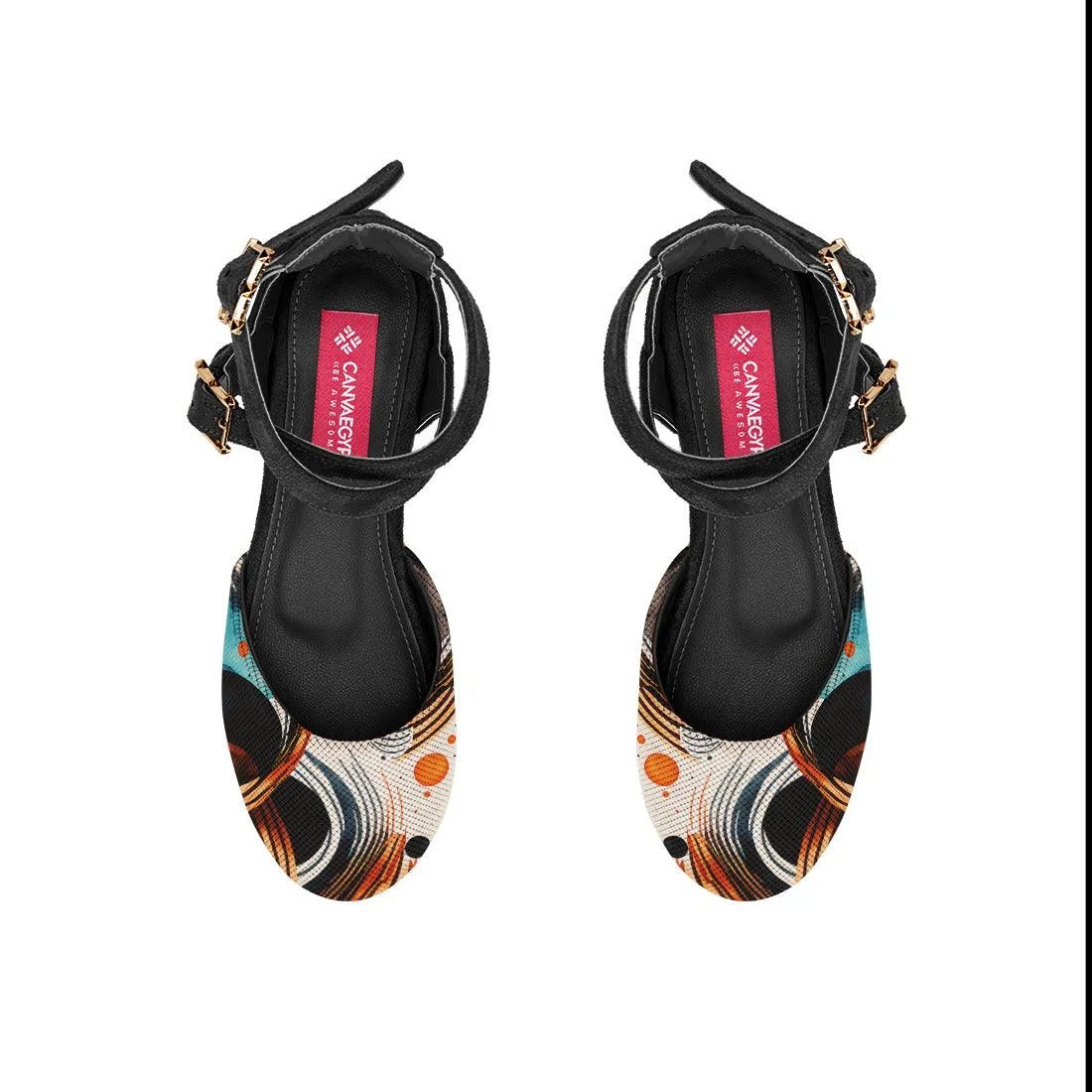 Black Chunky Sandal Waves - CANVAEGYPT