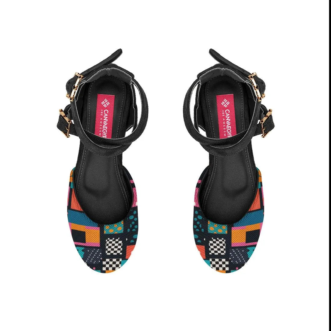Black Chunky Sandal Zones - CANVAEGYPT
