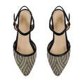Black Closed Strap Sandal Texture