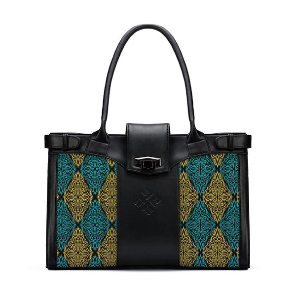 Black Double Handle Arabic Pattern - CANVAEGYPT