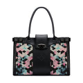 Black Double Handle Colorful Patterns