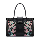 Black Double Handle Colorful Patterns - CANVAEGYPT