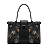 Black Double Handle Dark Floral - CANVAEGYPT