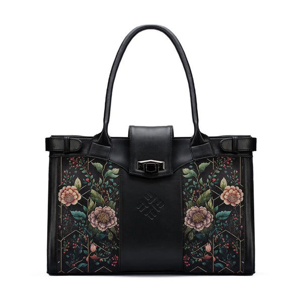 Black Double Handle Floral - CANVAEGYPT