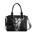 Black Ladies Handbag Roses
