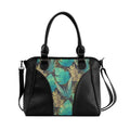 Black Ladies Handbag Summer Leaf