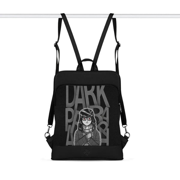 Black Laptop Backpack Dark Paragraph - CANVAEGYPT
