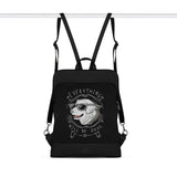 Black Laptop Backpack Everything Will Be Okay - CANVAEGYPT