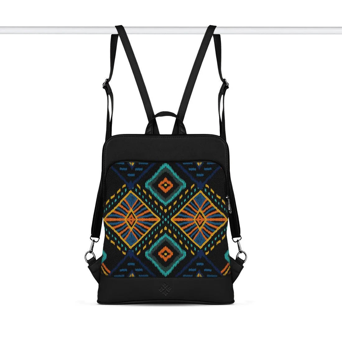 Black Laptop Backpack Lighten Linen - CANVAEGYPT