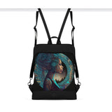 Black Laptop Backpack Mandala Style - CANVAEGYPT