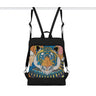 Black Laptop Backpack Tiger in The Mountains